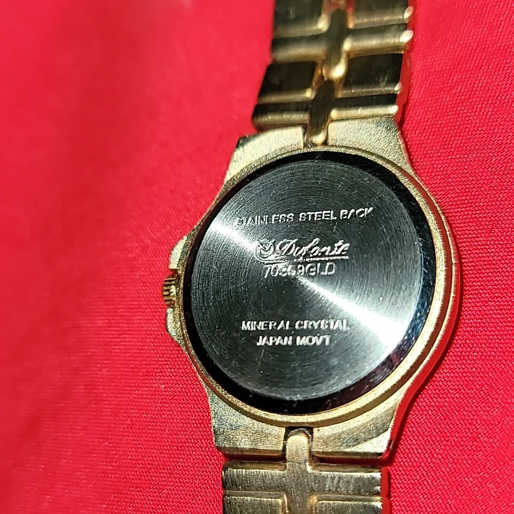 Dufonte Gold & Crystal Ladies' Quartz Watch‎